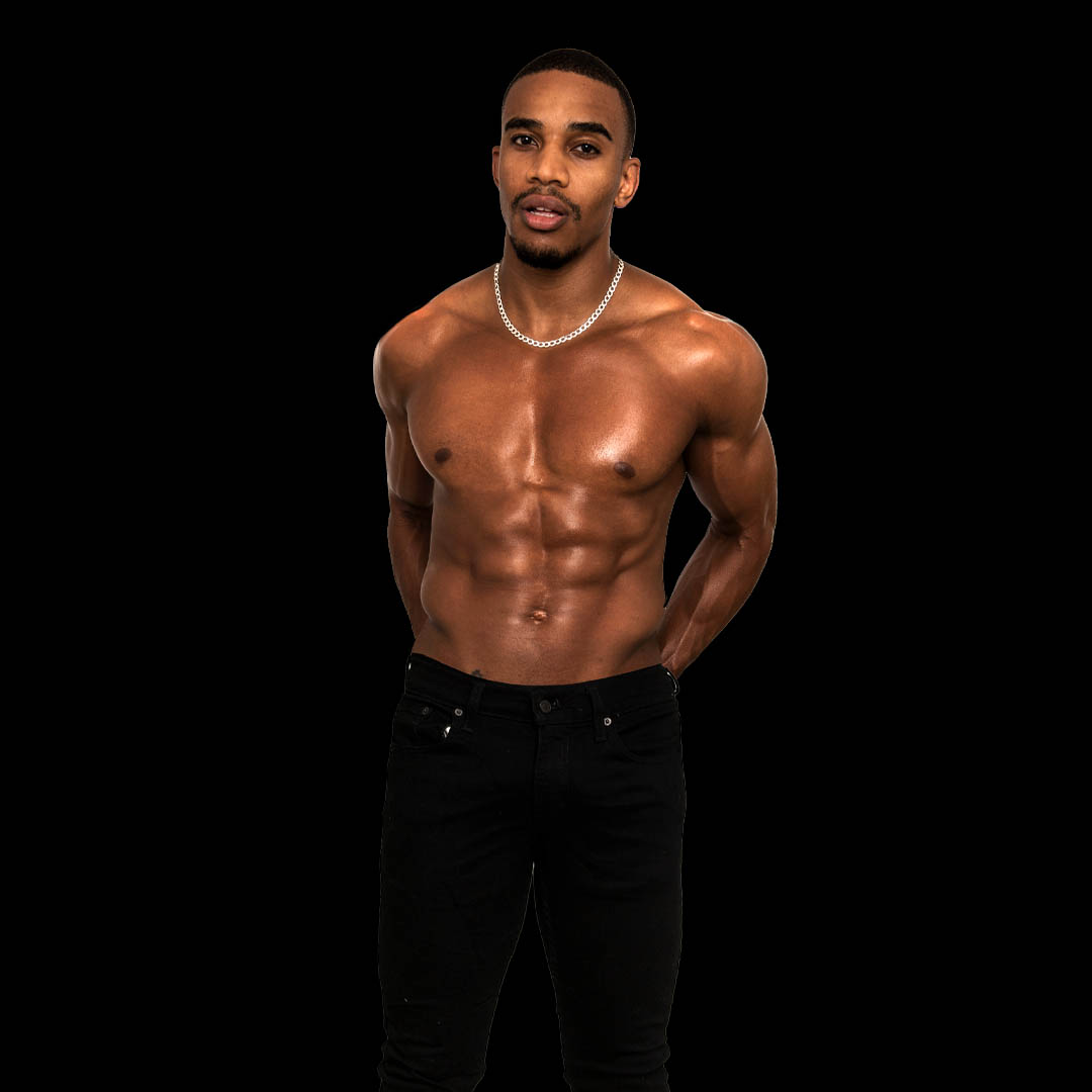 male strippers from the Dreamboys male strip club | Akonne Wanliss